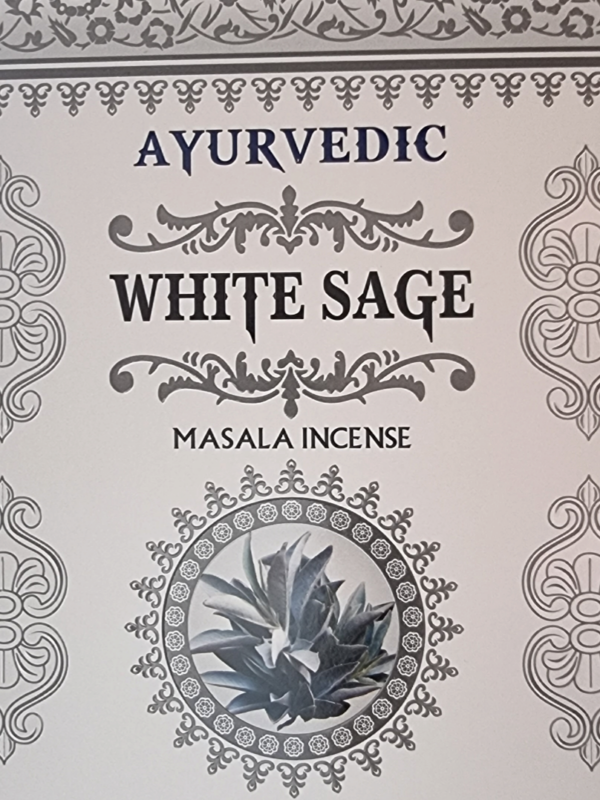 Encens Bâtonnets Ayurvédiques Sauge blanche