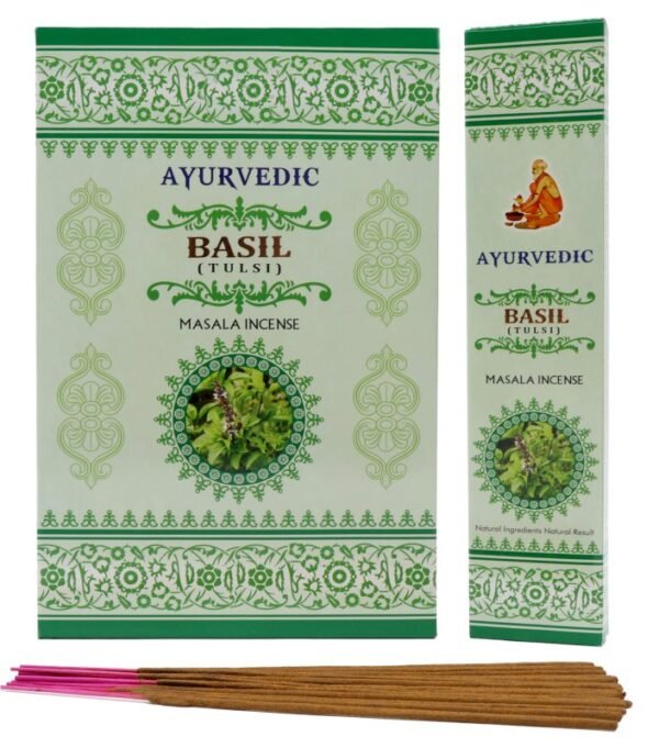 Encens Bâtonnets Ayurvédiques Basilic sacré