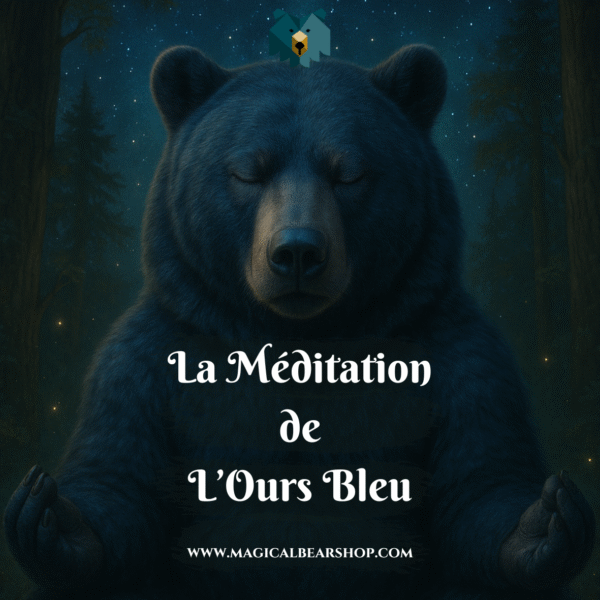 Bougie Artisanale Naturelle Parfumée "La Méditation de l'ours bleu"