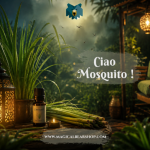 Bougie Artisanale Naturelle Parfumée "Ciao Mosquito"