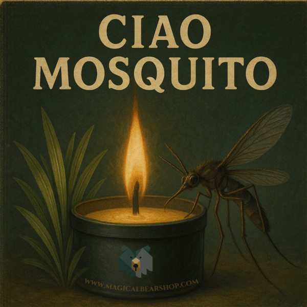 Bougie Artisanale Naturelle Parfumée "Ciao Mosquito"