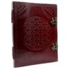 Carnet en Cuir - Fleur de Vie 25x32.5 cm (200 pages)