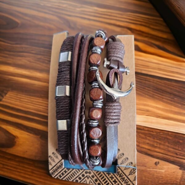 Set de Bracelets en cuir & métal - Lot 2