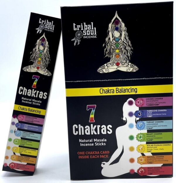 Encens Bâtonnets Tribal Soul Chakras Noir !