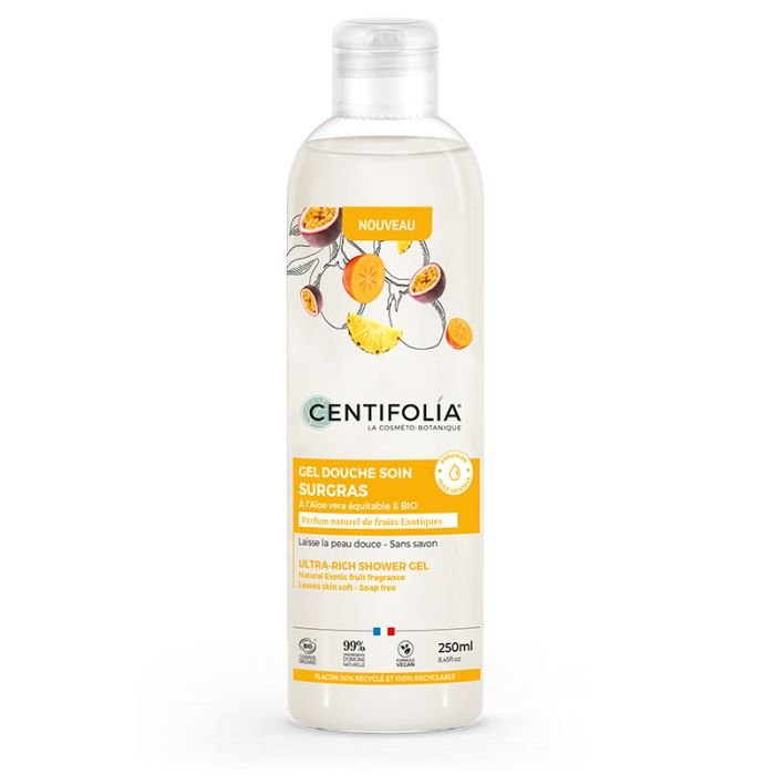 Gel Douche Soin Surgras Fruits Exotiques – 250ml/1L – Centifolia