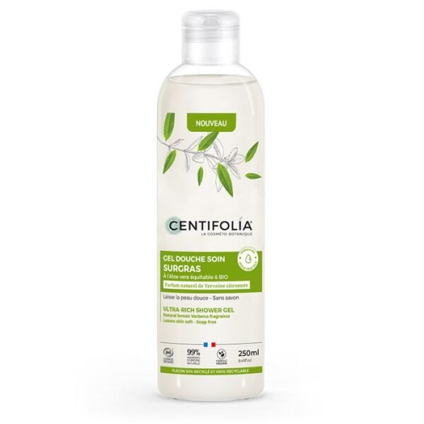 Gel Douche Soin Surgras Verveine Citronnée – 250ml/1L – Centifolia