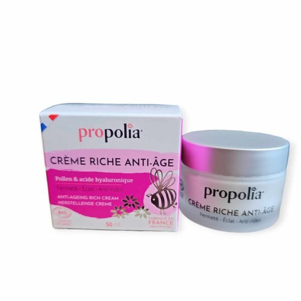 Crème riche anti-âge certifiée Bio - Pollen & Acide hyaluronique