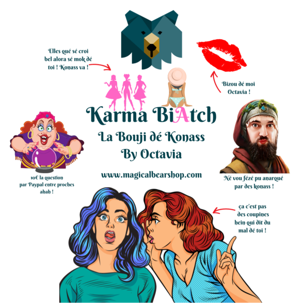 Bougie Artisanale Naturelle Parfumée "Karma BiAtch La Bougie dé Konass" By Octavia