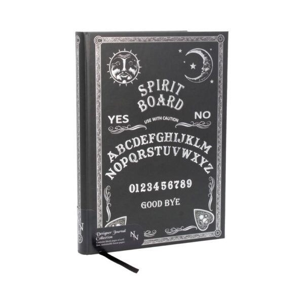 Carnet En Relief Noir Et Blanc Ouija 17cm