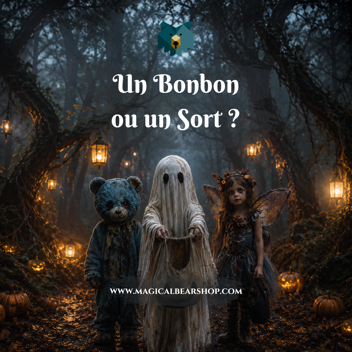 Bougie Artisanale Naturelle Parfumée "Un Bonbon ou un Sort ?""