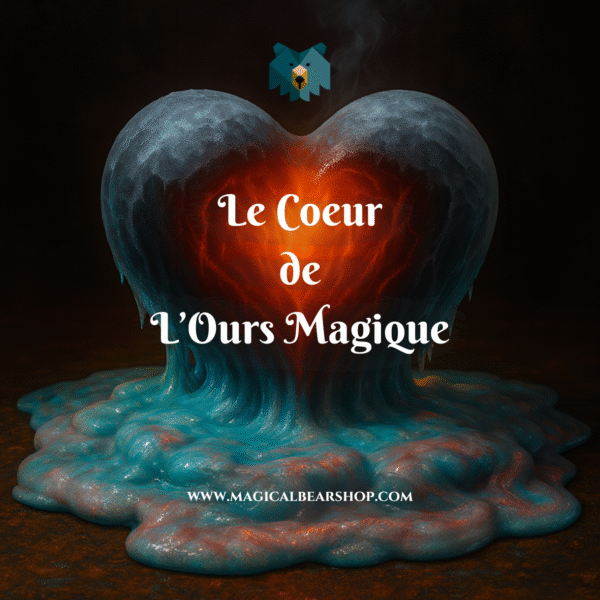 Bougie Artisanale Naturelle Parfumée “Le Cœur de l'Ours Magique”