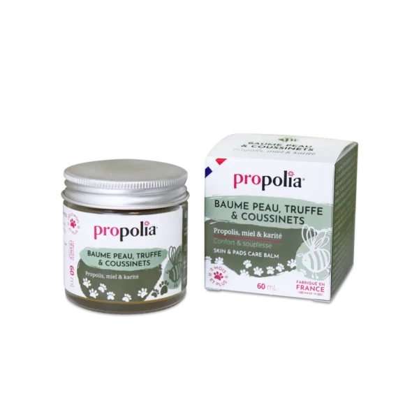 Baume peau et coussinets chiens & chats - Propolis, Miel & Karité