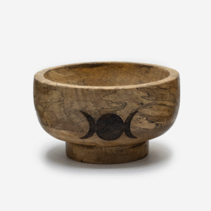 Petit Bol Rituel Porte-cône d'Encens 11x5.5 cm - Triple Lune