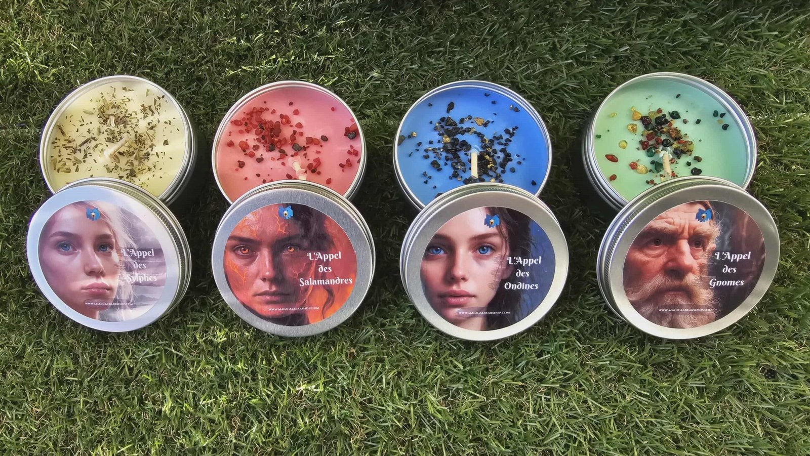 Lot de 4 Bougies des Élémentaux – Image 6