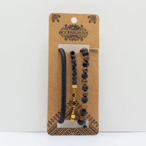 Bracelets Homme Black & Brown - Lot 1