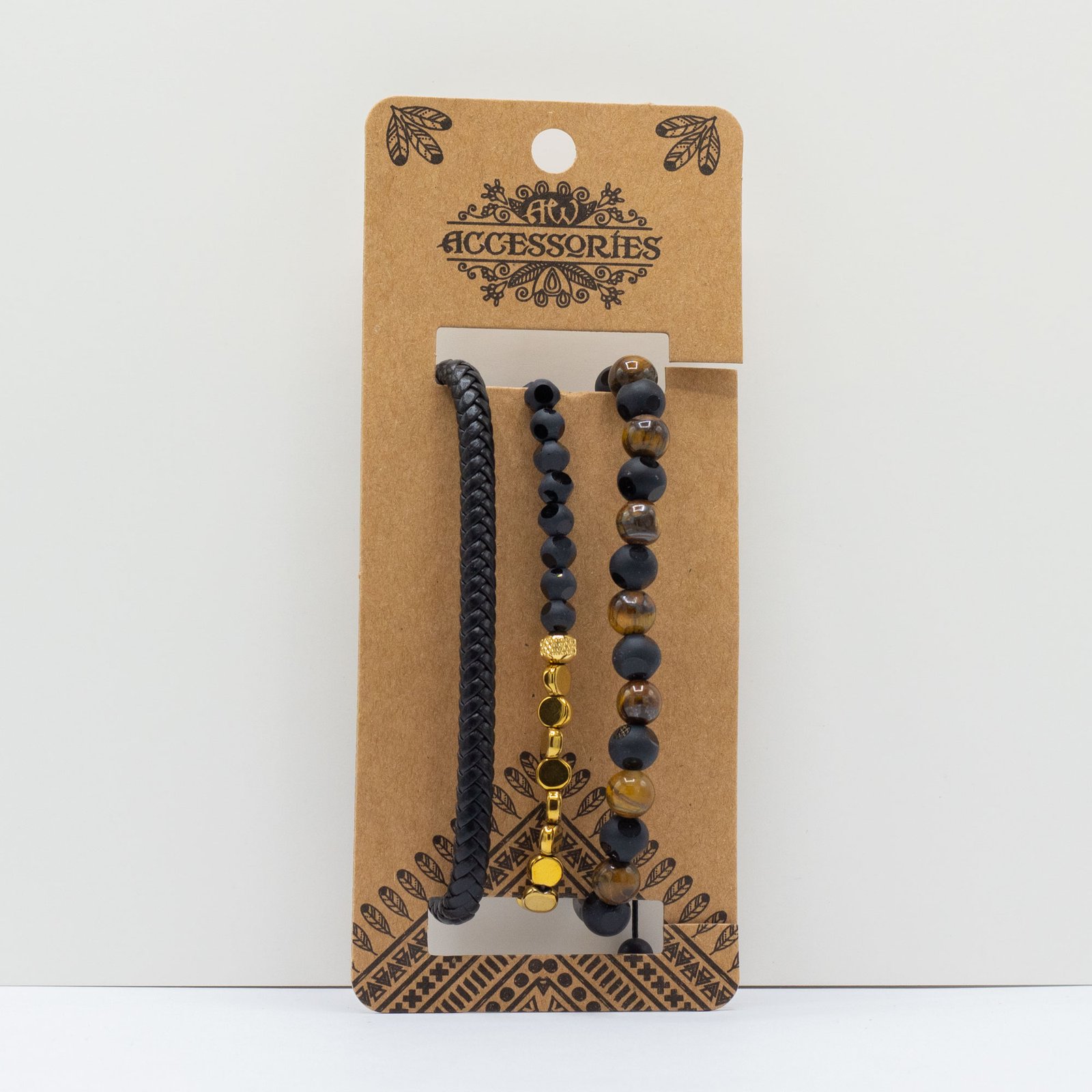 Bracelets Homme Black & Brown - Lot 1