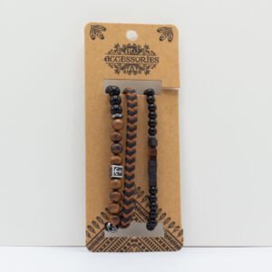 Bracelets Homme Black & Brown - Lot 3