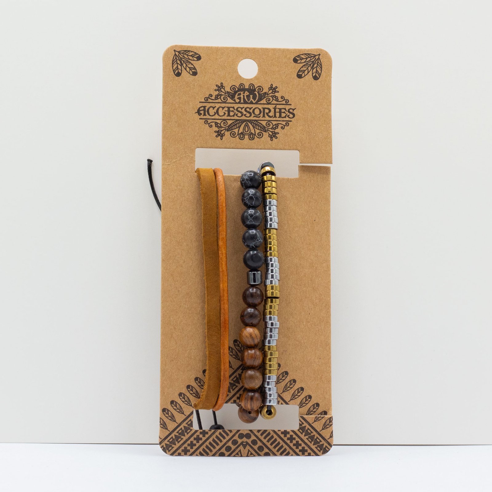 Bracelets Homme Black & Brown - Lot 4