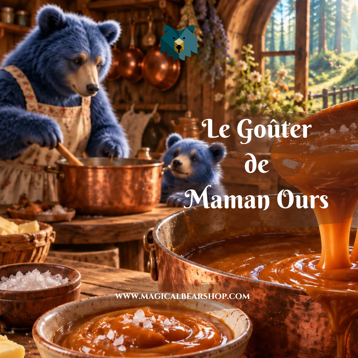 Bougie Naturelle Parfumée "Le Goûter de Maman Ours"