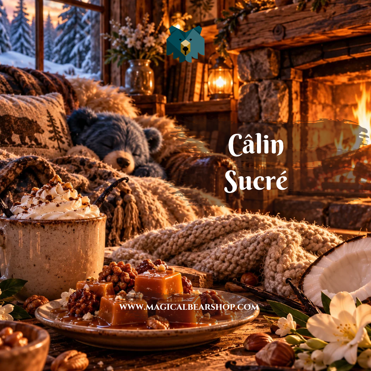Bougie Naturelle Parfumée "Câlin Sucré"